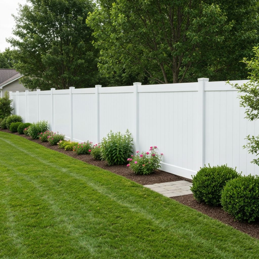 After fence installation