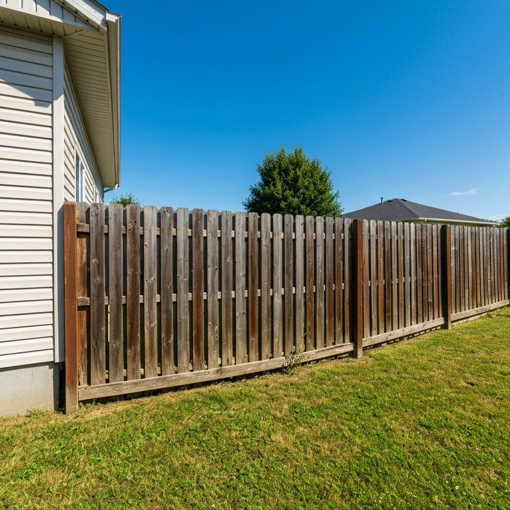 Before fence installation