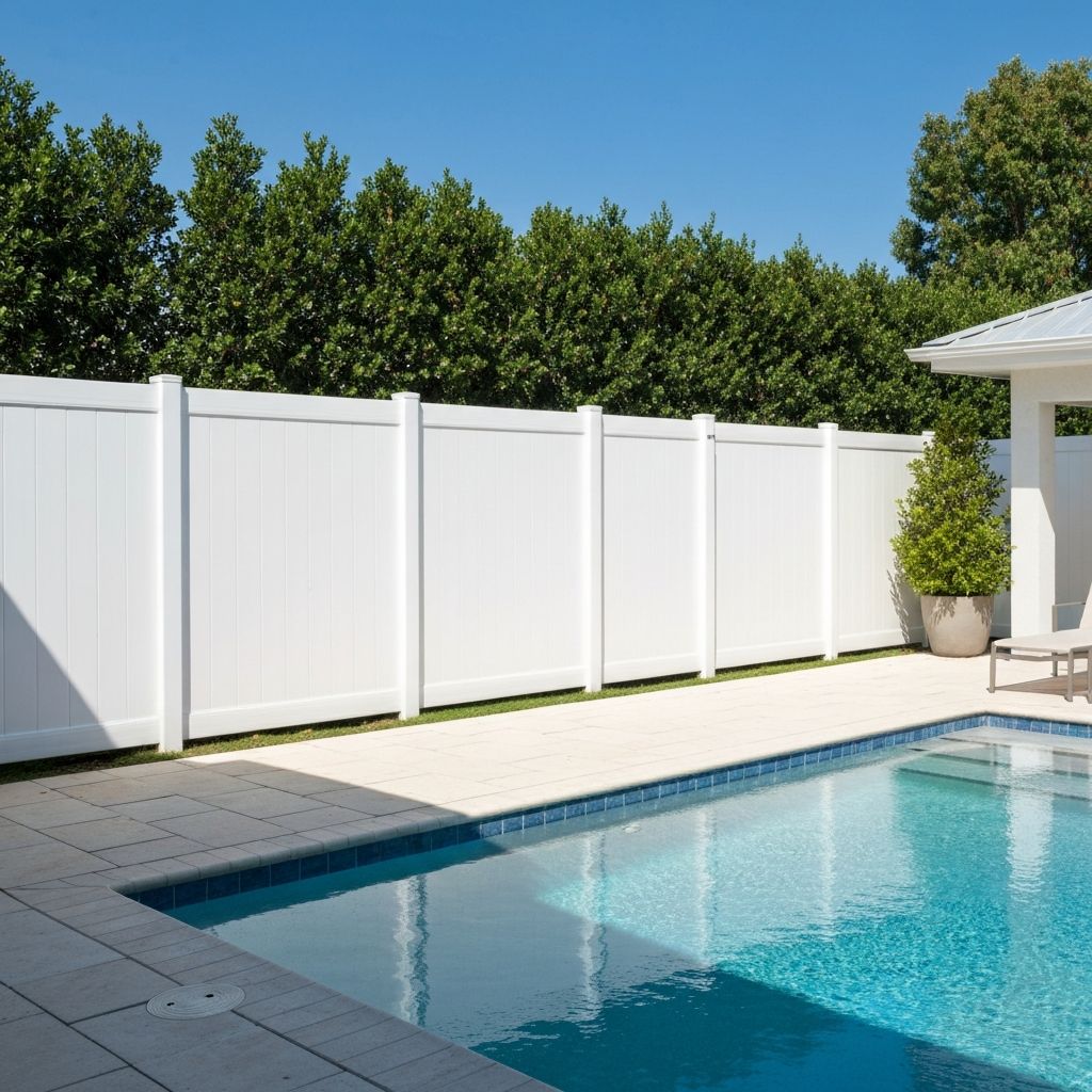 Pool Area Privacy Fence